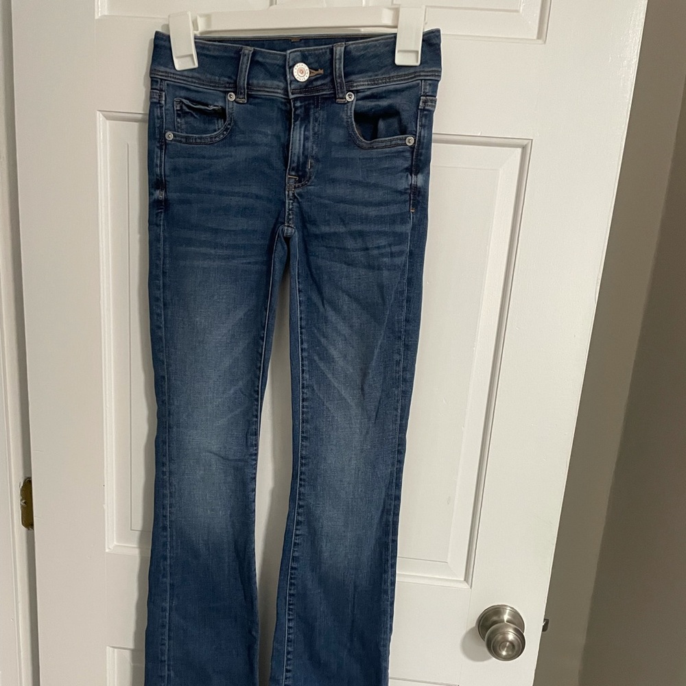 American Eagle kick boot jeans never worn. Size00